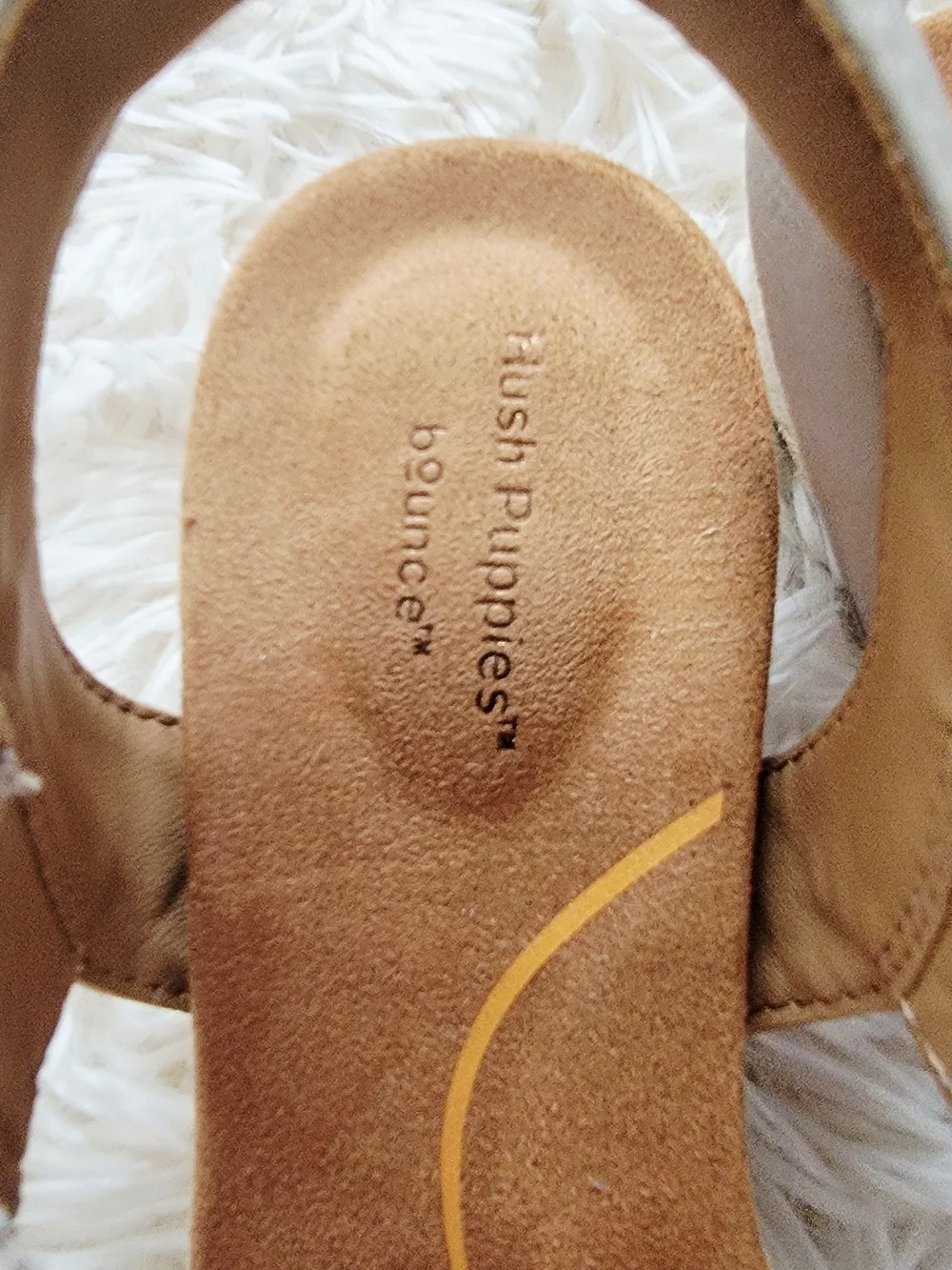 New Hush Puppies Neutral Woven T-Strap Wedge Sandals - Women